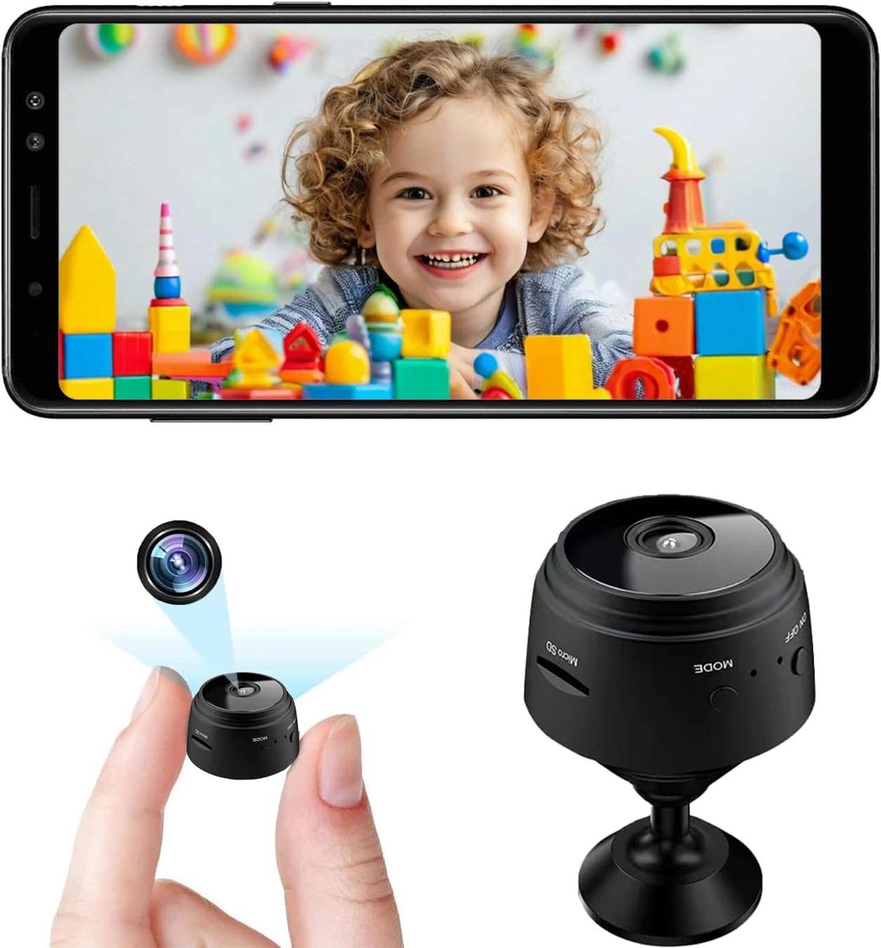 Home Security Outdoor Camera System - Mini Security Camera,1080P HD WiFi Home
