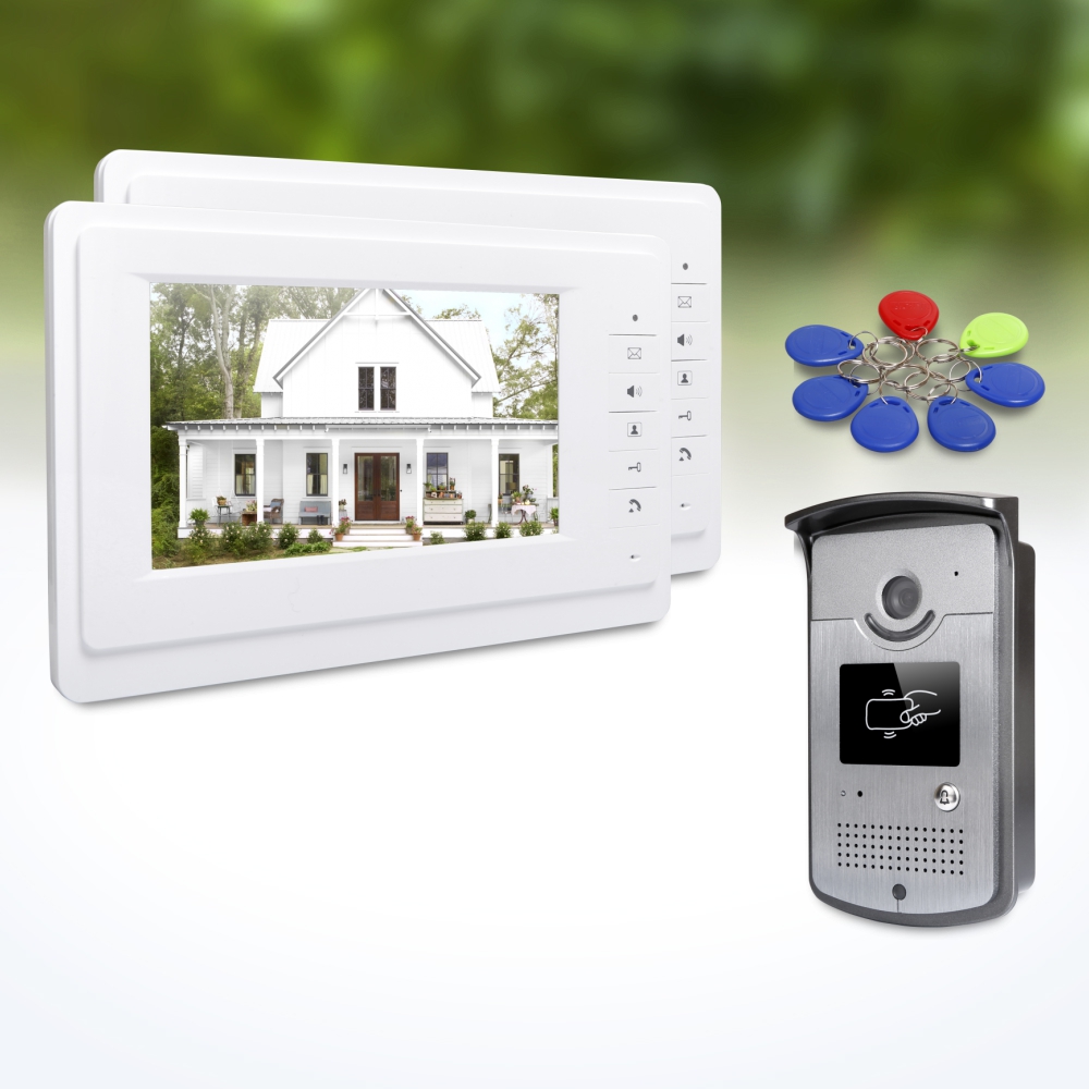 Home Security Outdoor Camera System - 1 Outdoor Camera 2 Indoor Monitors