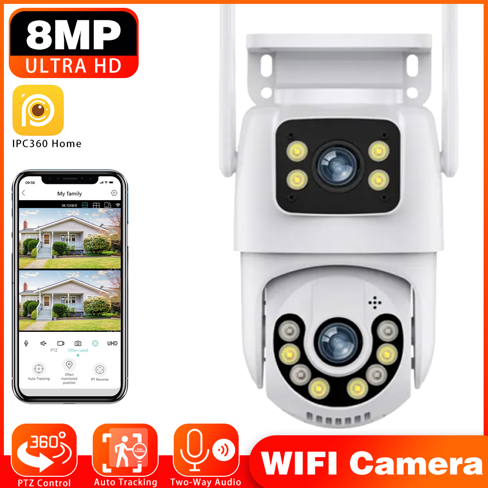 Home Security Outdoor Camera System - 8MP IPC360 Home WIFI IP Camera
