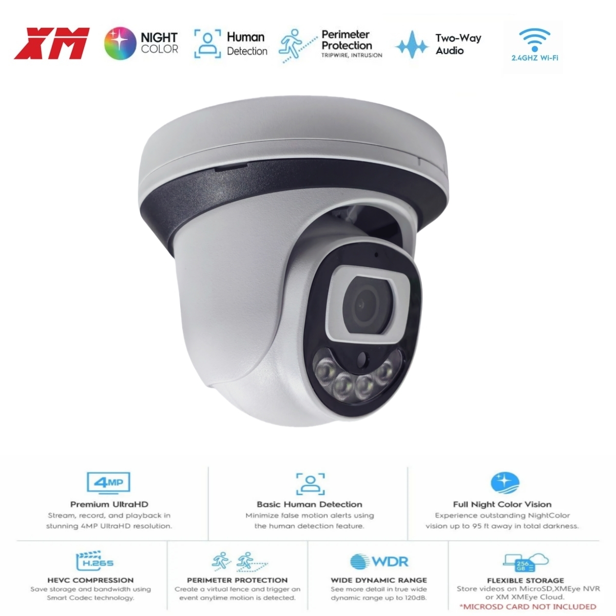 Home Security Product - 4MP WiFi Security Camera Indoor Dome