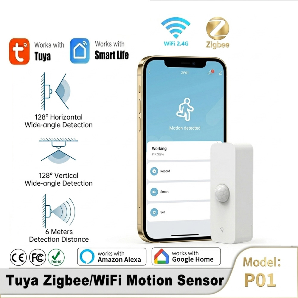 Home Security App - Smart PIR Motion Sensor WiFi Zigbee