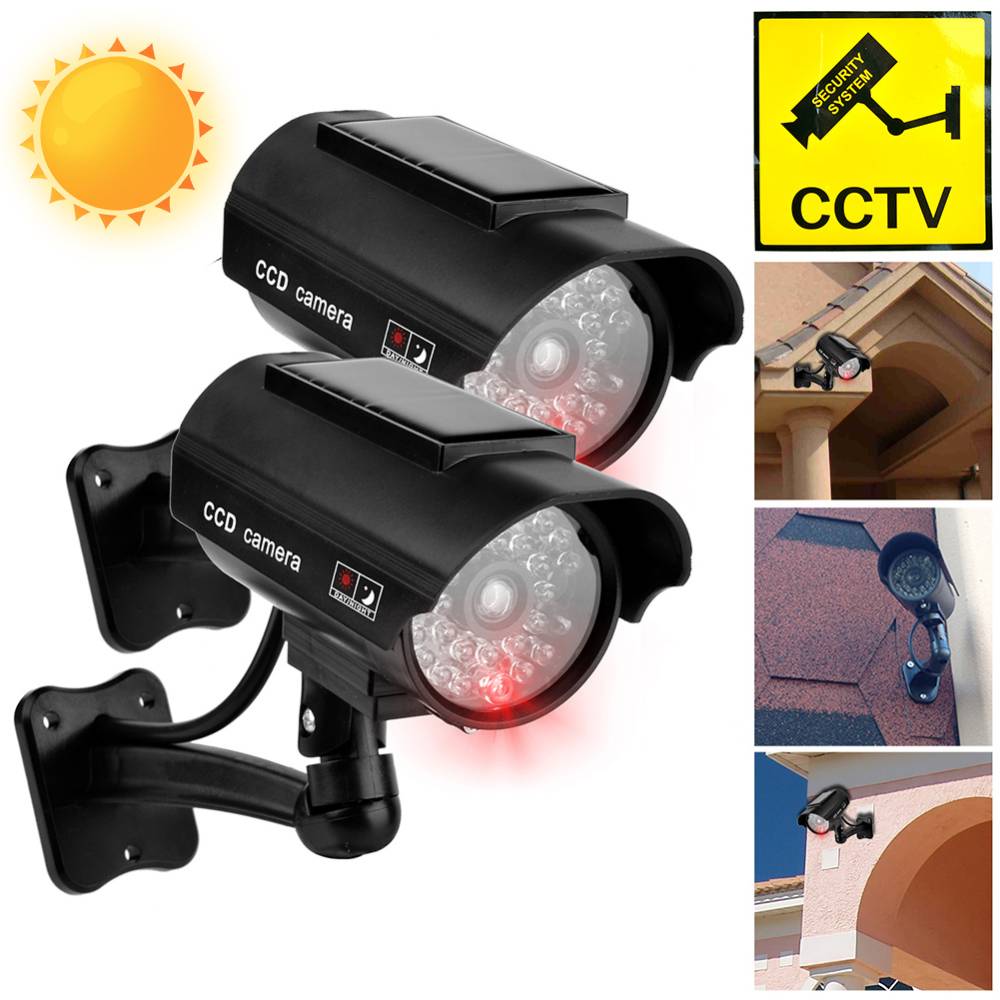 Home Security Outdoor Camera System - Outdoor Solar Simulation Camera Waterproof Dummy