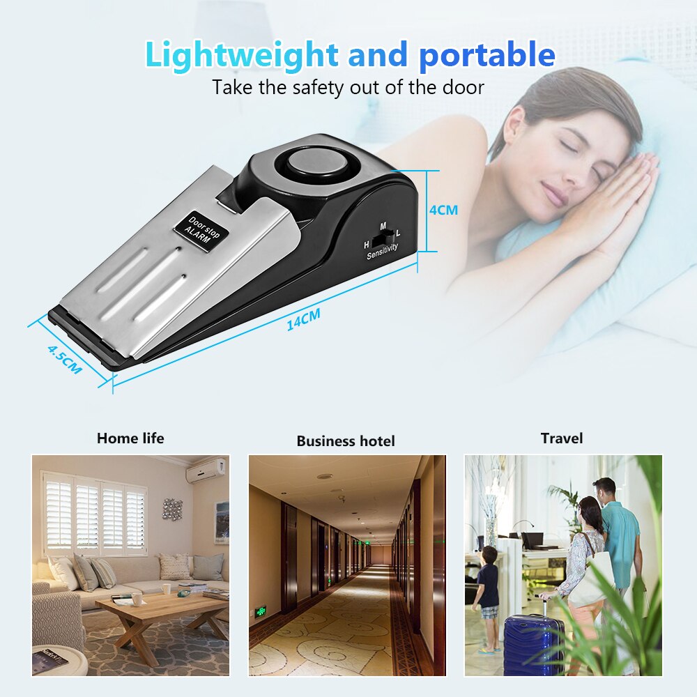 2 Pack Wireless Door Stop Alar - đánh giá và giá Door Wedge Alarm