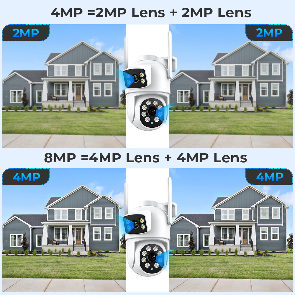 BESDER 4K 8MP Wifi Camera PTZ  - đánh giá và giá Home Security Outdoor Camera System