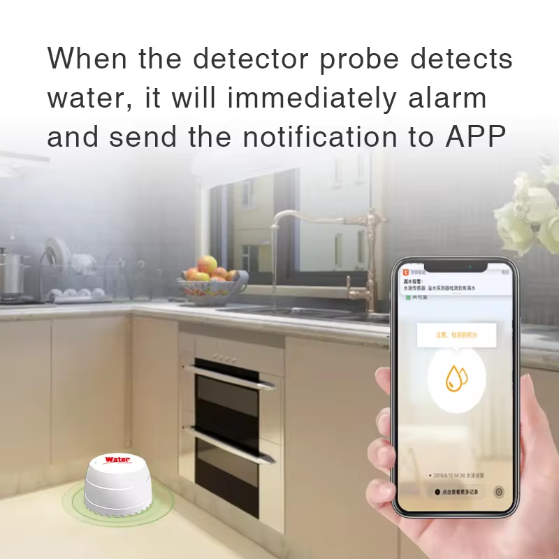 Tuya WiFi Water Leak Detector  - đánh giá và giá Home Security App