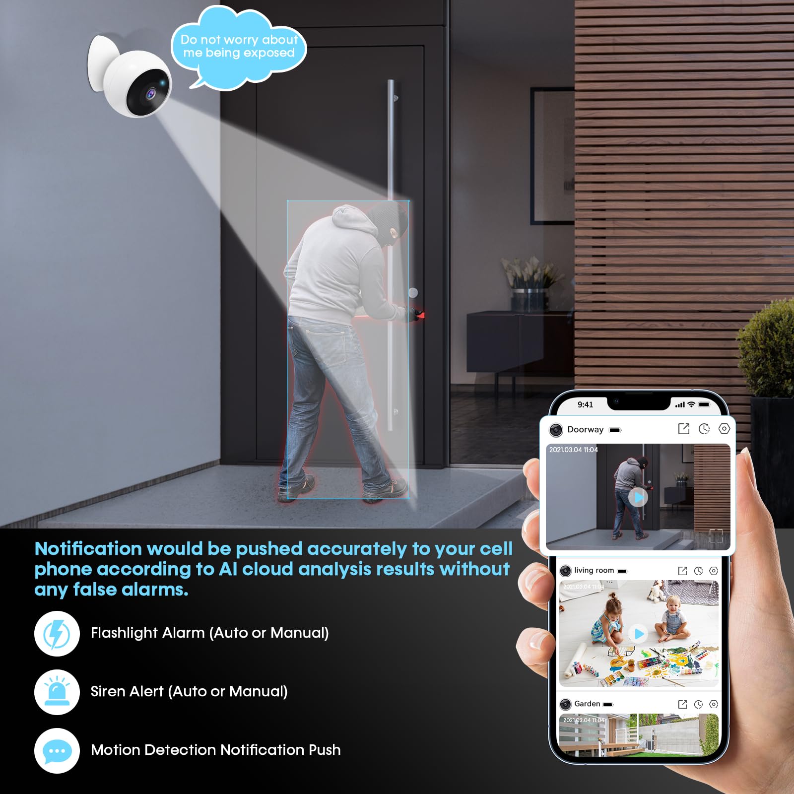 5MP 2K Magnetic Battery Securi - đánh giá và giá Home Security Outdoor Camera System