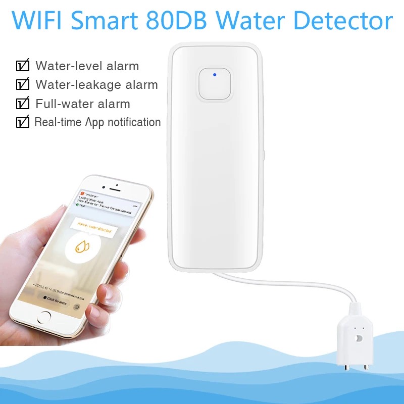Tuya WiFi Smart Water Leak Sen - đánh giá và giá Home Security App