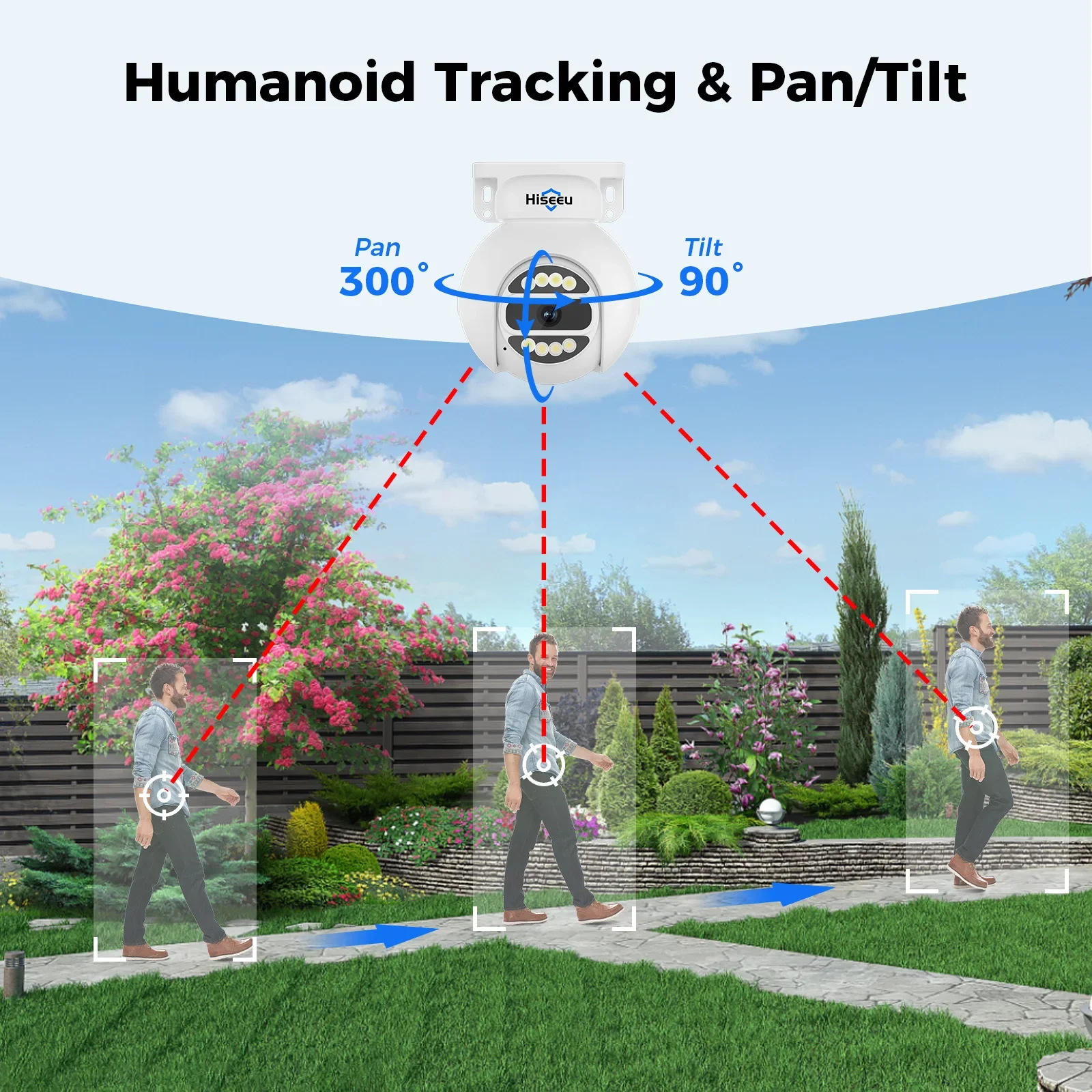 Hiseeu Automatic Tracking 5mp  - đánh giá và giá Home Security Outdoor Camera System