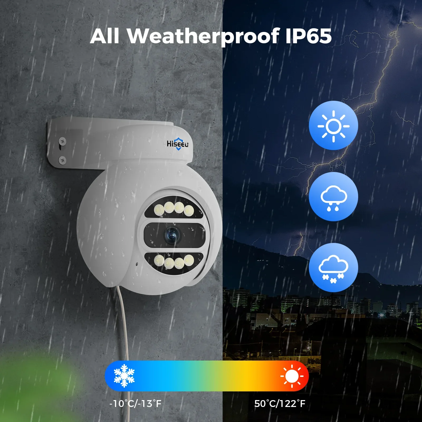 Hiseeu Automatic Tracking 5mp  - đánh giá và giá Home Security Outdoor Camera System