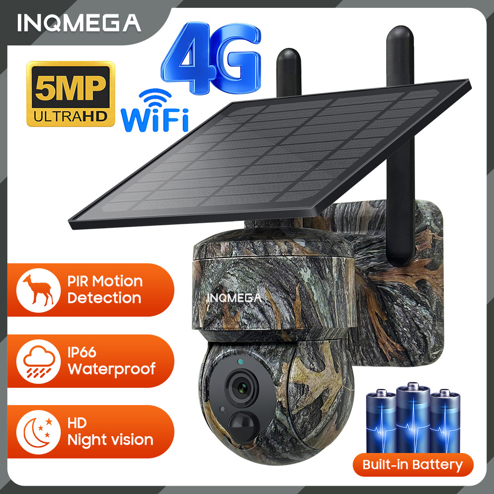 INQMEGA 5MP 4G / WIFI Solar Wi - đánh giá và giá Home Security Outdoor Camera System