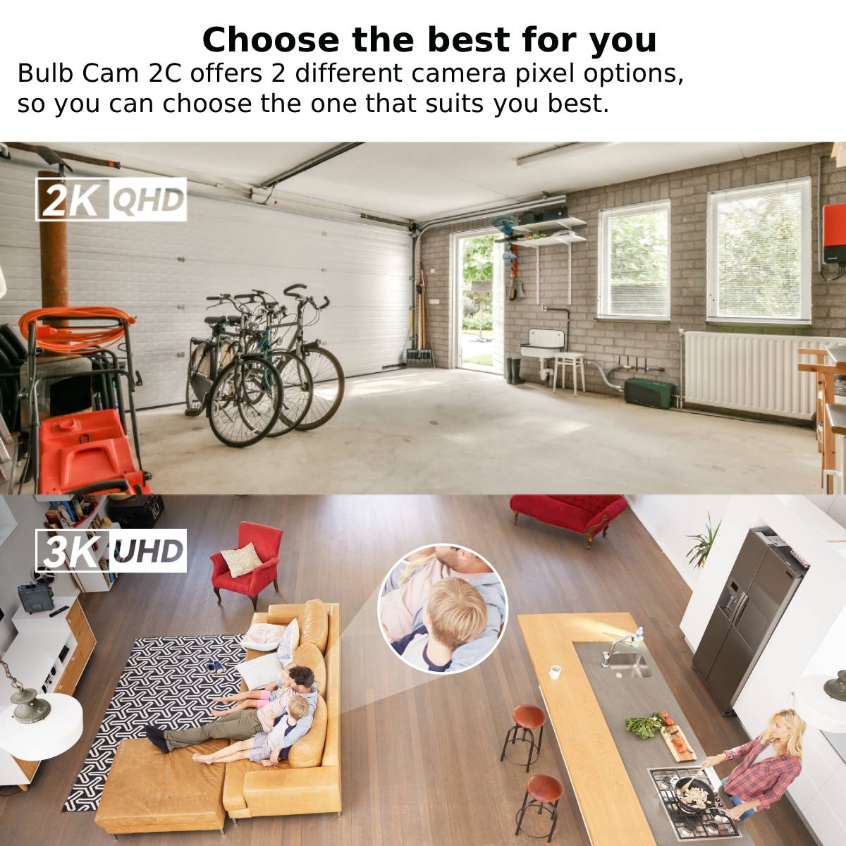 IMOU Bulb Cam 2C 3MP/5MP 2K/3K - đánh giá và giá Home Security Product