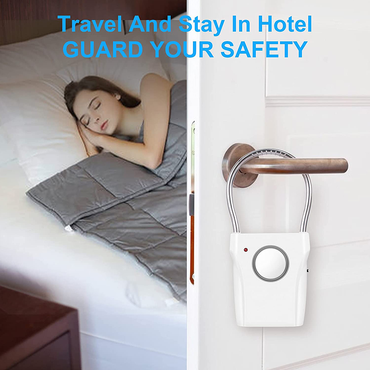 Door Handle Alarm 110dB Door S - đánh giá và giá Door Wedge Alarm