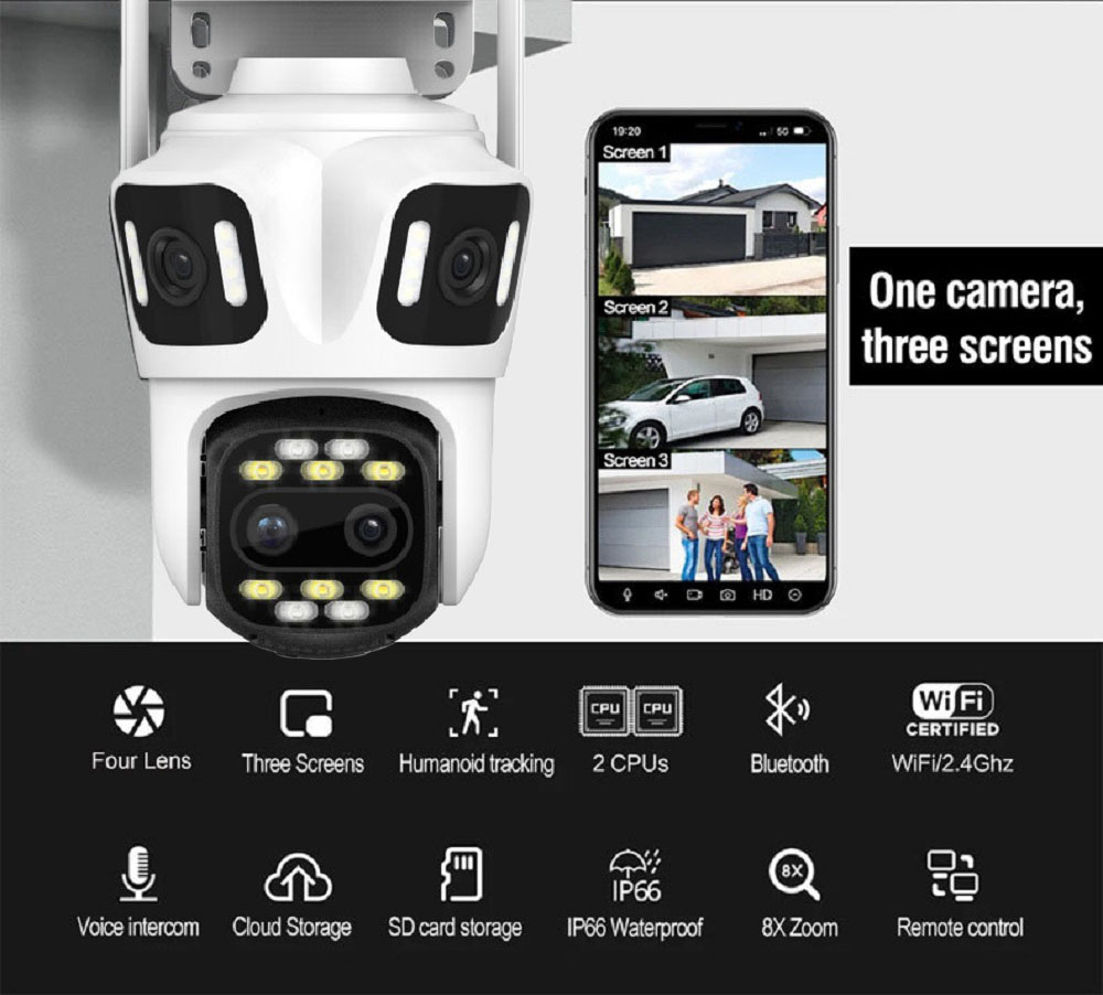 Uzoom 10K 16MP Outdoor PTZ WIF - đánh giá và giá Home Security Tech