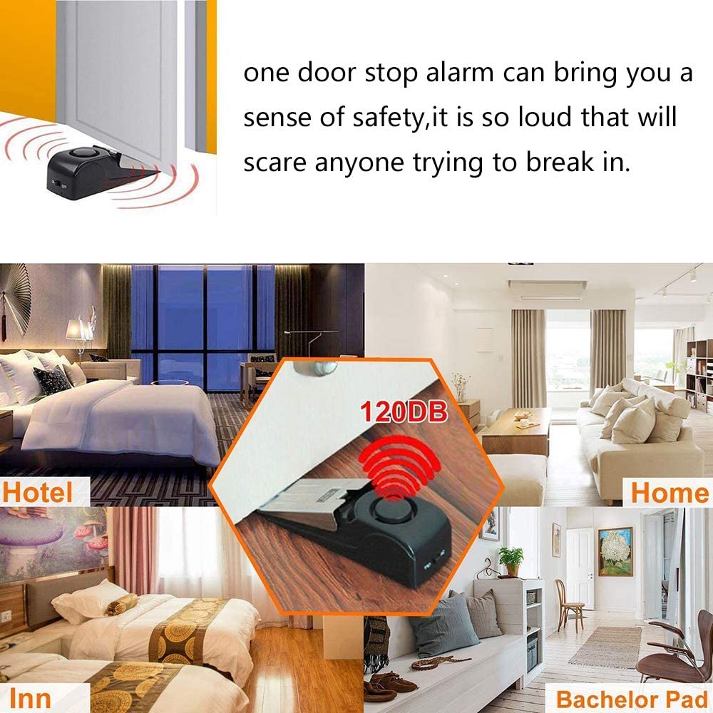 120 db Wireless Door Stop Stop - đánh giá và giá Door Wedge Alarm