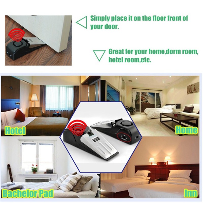 120 db Wireless Door Stop Stop - đánh giá và giá Door Wedge Alarm