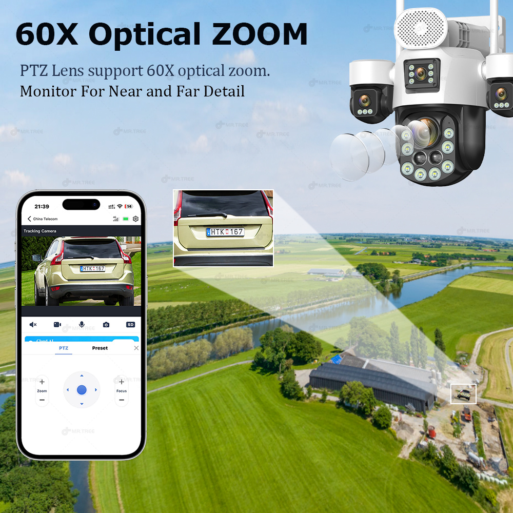AOV Four Lens Outdoor Surveill - đánh giá và giá Home Security Panel