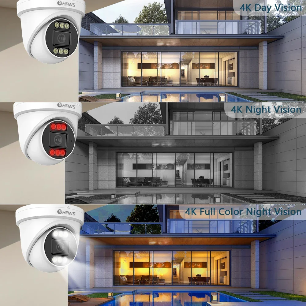 OEM 8MP 4K 25FPS PoE IP Camera - đánh giá và giá Home Security Outdoor Camera System