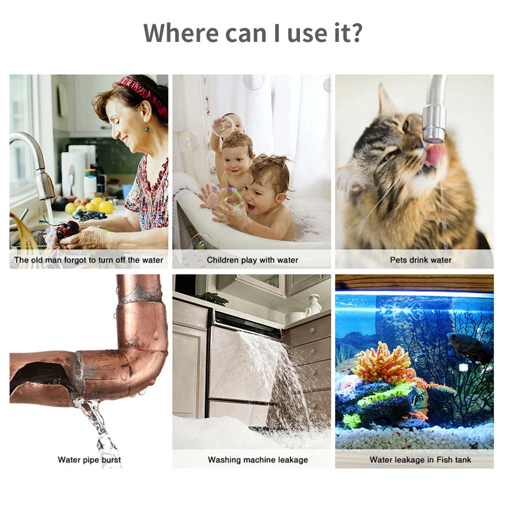 Tuya WiFi Zigbee Water Sensor  - đánh giá và giá Home Security App