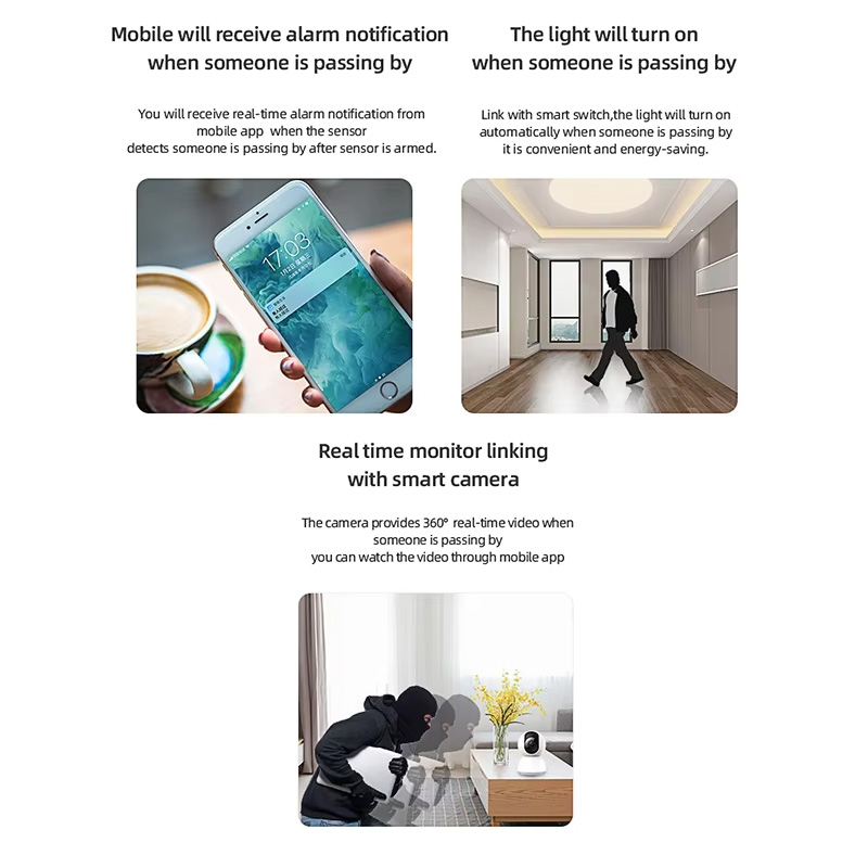 Smart PIR Motion Sensor WiFi Z - đánh giá và giá Home Security App