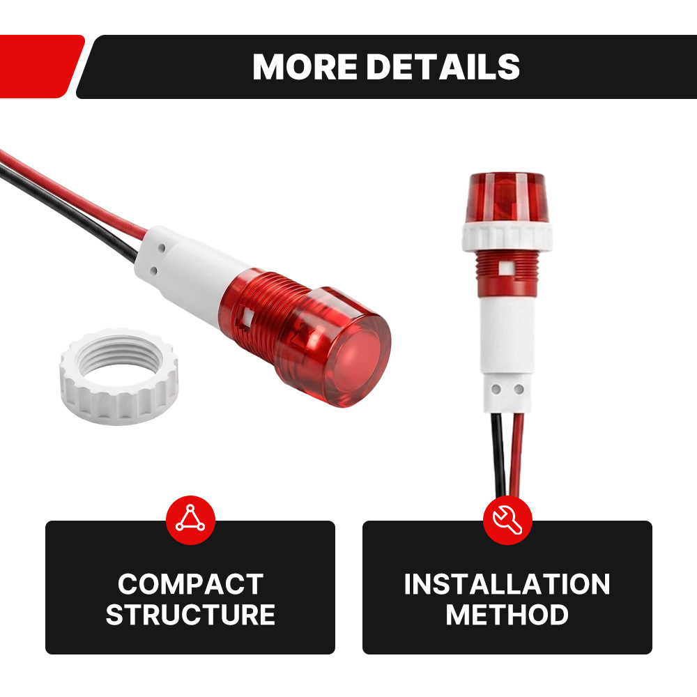 FILN 3PCS 10mm Threaded LED In - đánh giá và giá Home Security Companies Near Me