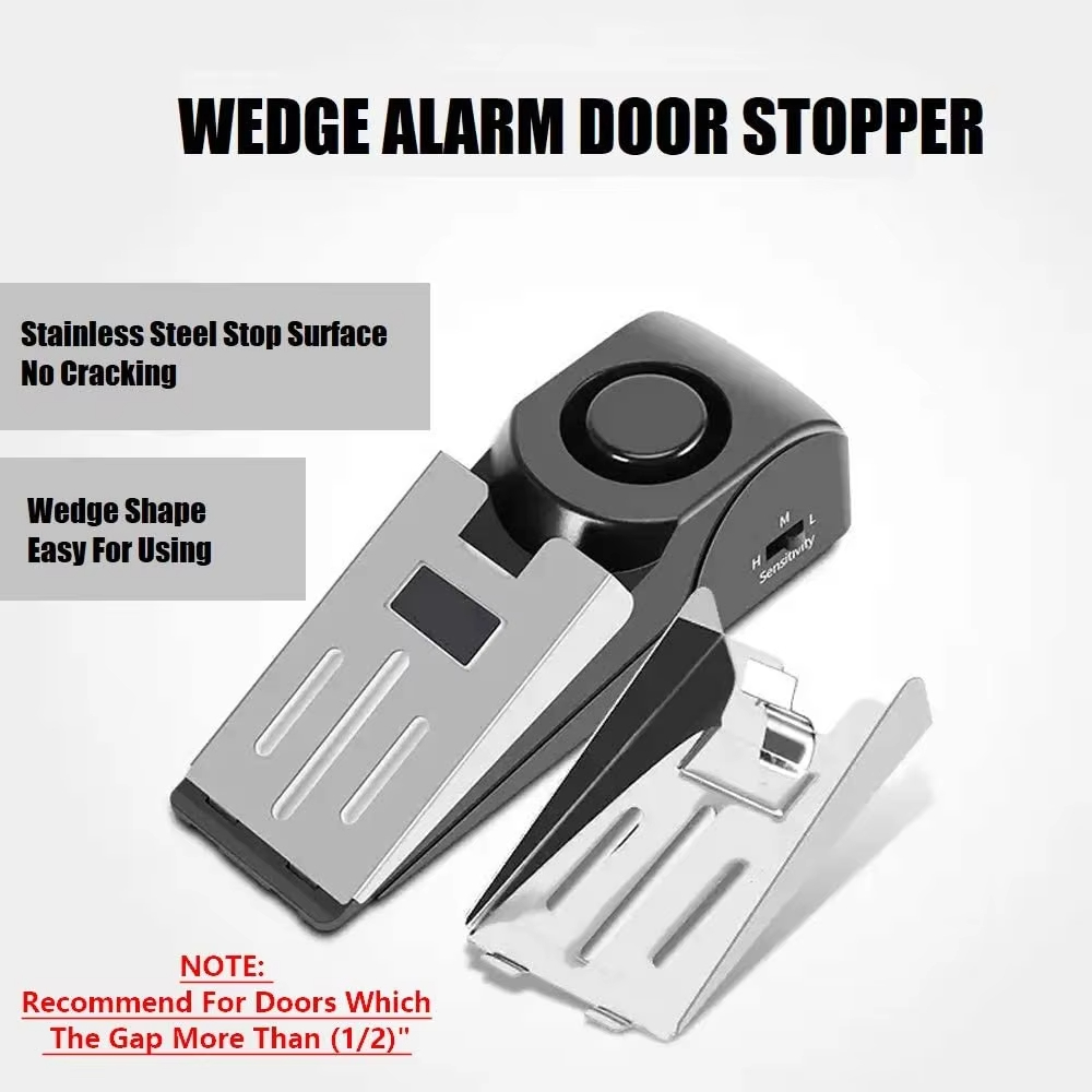120db Wireless Stainless Steel - đánh giá và giá Door Wedge Alarm