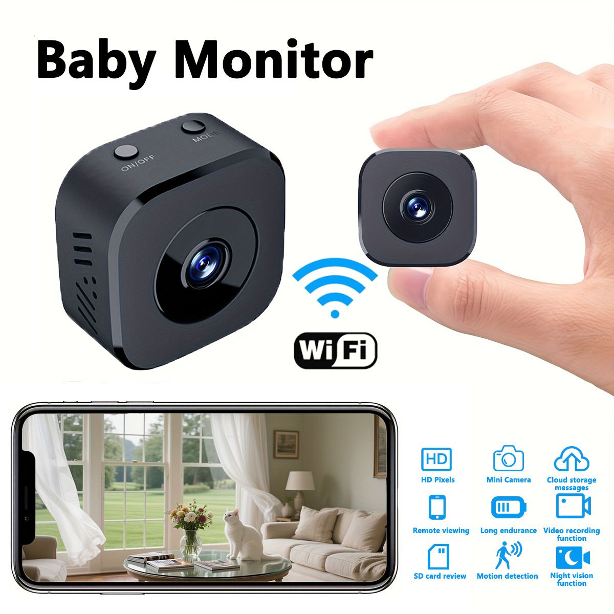 1080P HD Mini WiFi Camera Indo - đánh giá và giá Home Security Panel