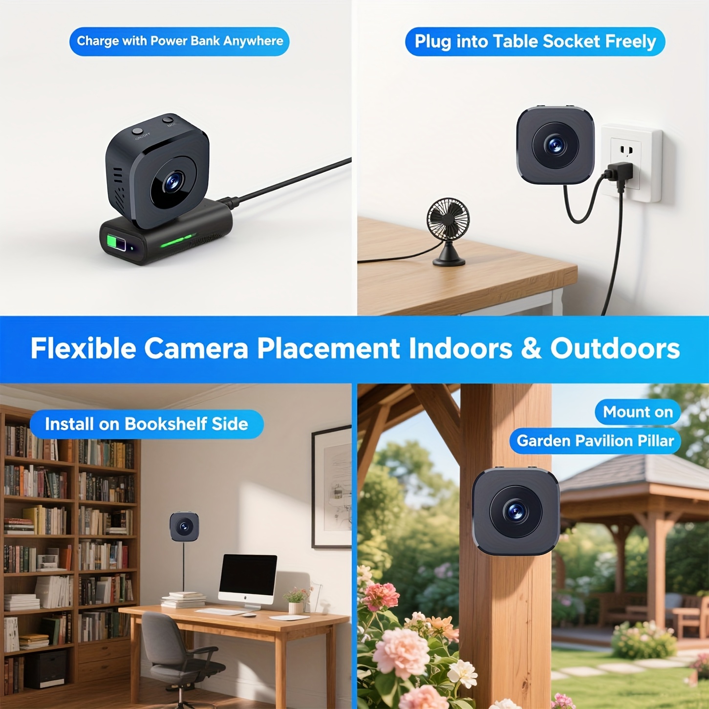 1080P HD Mini WiFi Camera Indo - đánh giá và giá Home Security Panel