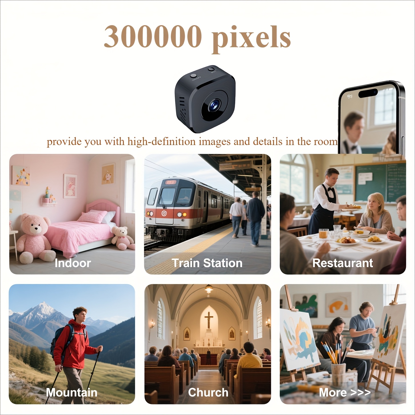 1080P HD Mini WiFi Camera Indo - đánh giá và giá Home Security Panel