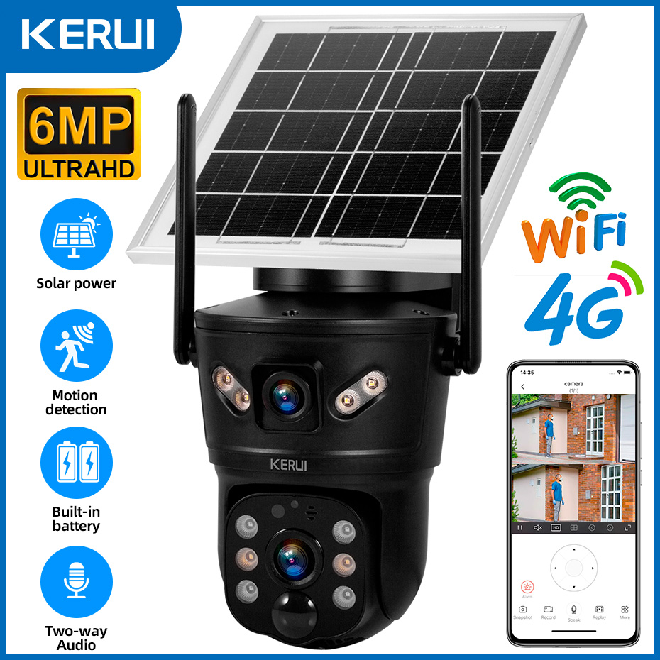 KERUI Outdoor 6MP Solar Camera - đánh giá và giá Home Security Panel