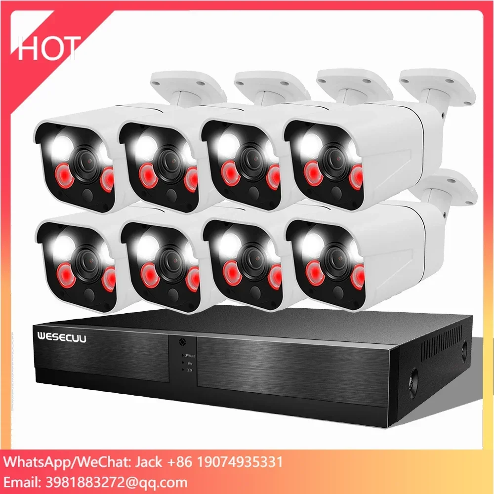 Manufacturer 5mp 4k 8mp 4 8 16 - đánh giá và giá Home Security Outdoor Camera System
