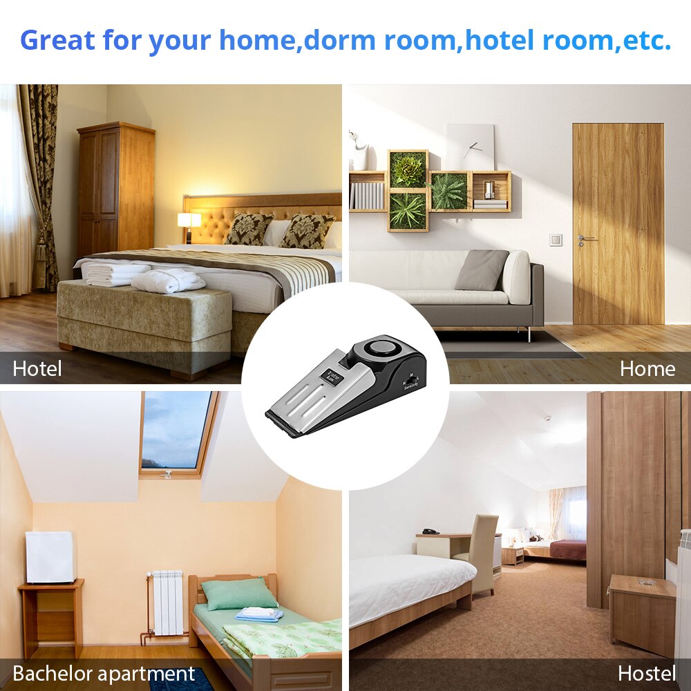 2 Pack Wireless Door Stop Alar - đánh giá và giá Door Wedge Alarm