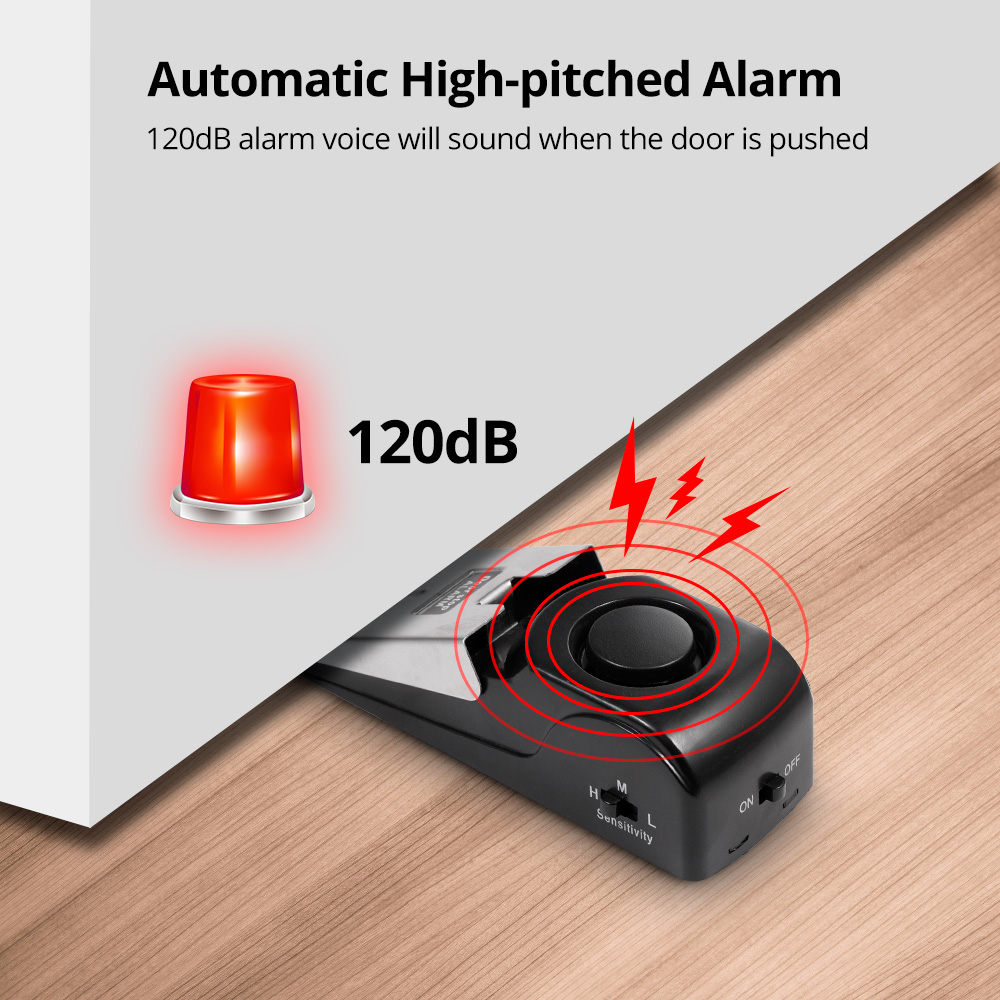 Wireless Anti-theft Door Stop  - đánh giá và giá Door Wedge Alarm