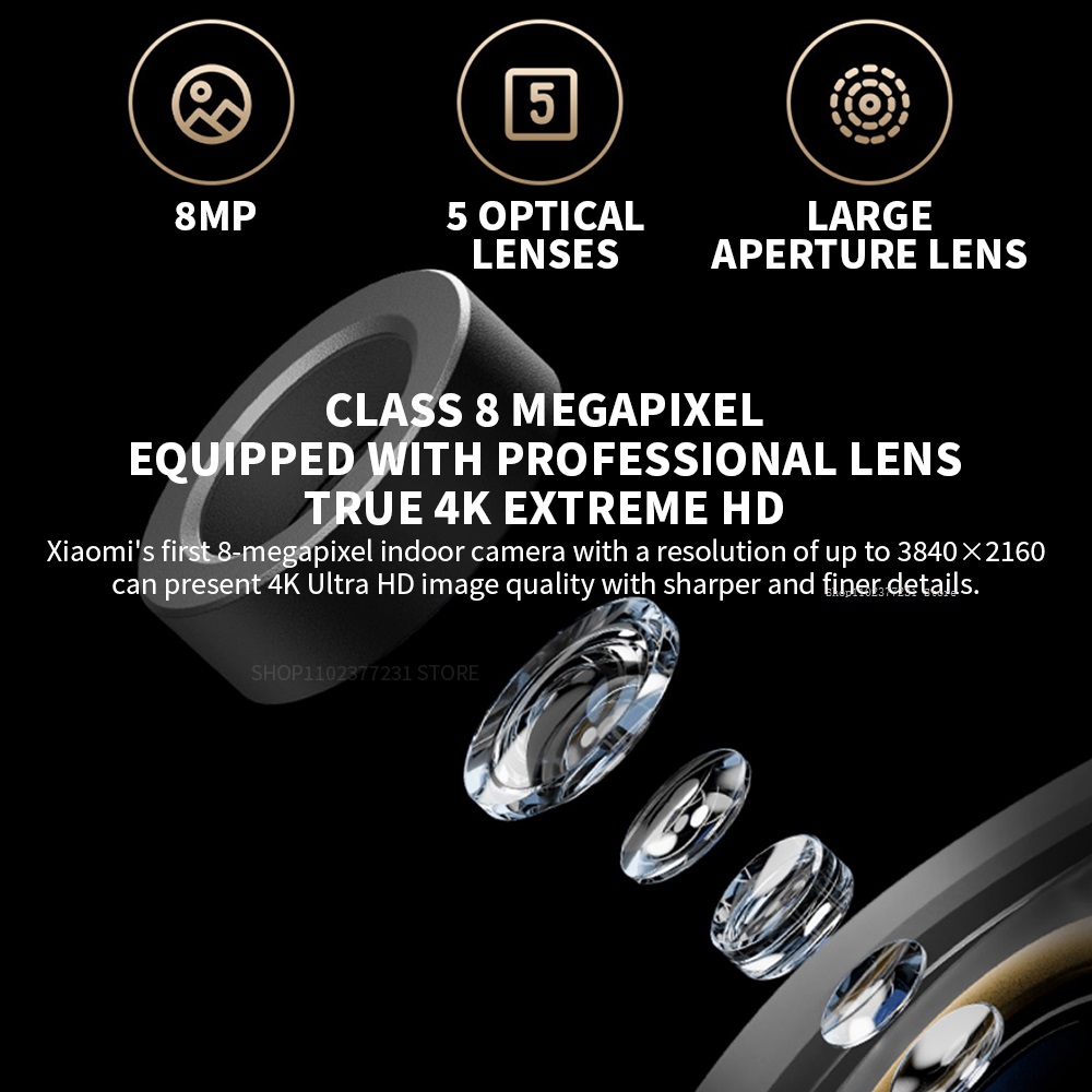 Xiaomi Smart Camera C700 4K 8  - đánh giá và giá Home Security Camera 360 Xiaomi