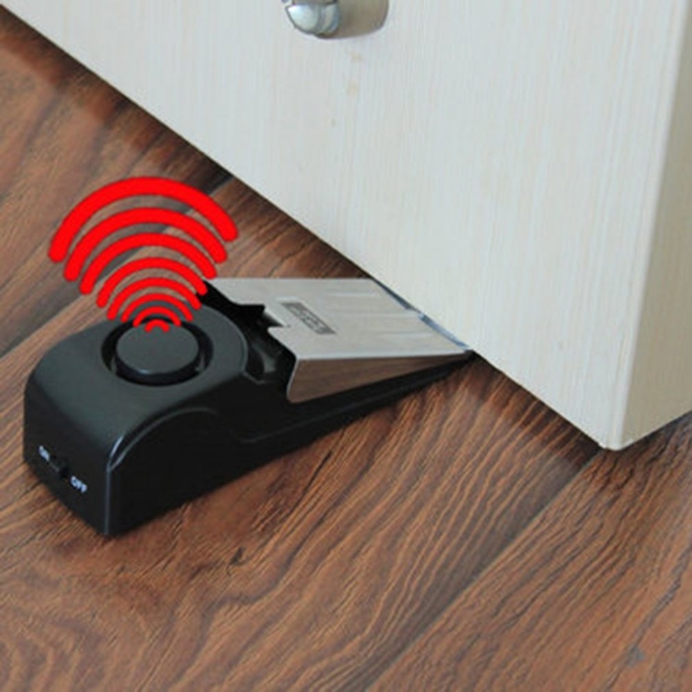 125 DB Anti-theft Burglar Stop - đánh giá và giá Door Wedge Alarm