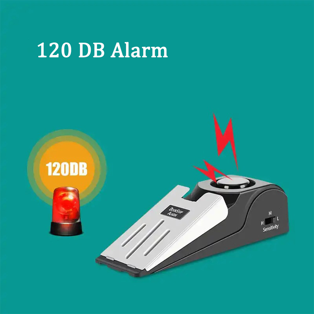 125 DB Anti-theft Burglar Stop - đánh giá và giá Door Wedge Alarm