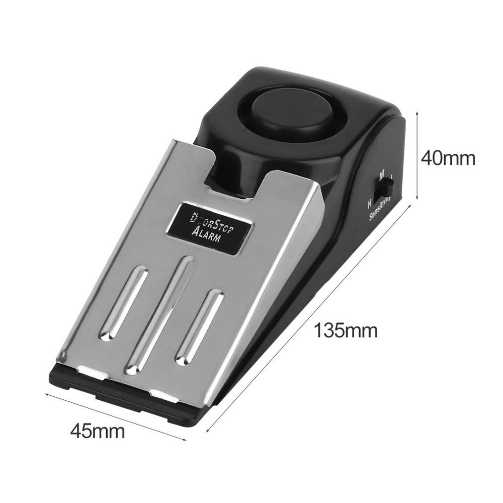 125 DB Anti-theft Burglar Stop - đánh giá và giá Door Wedge Alarm