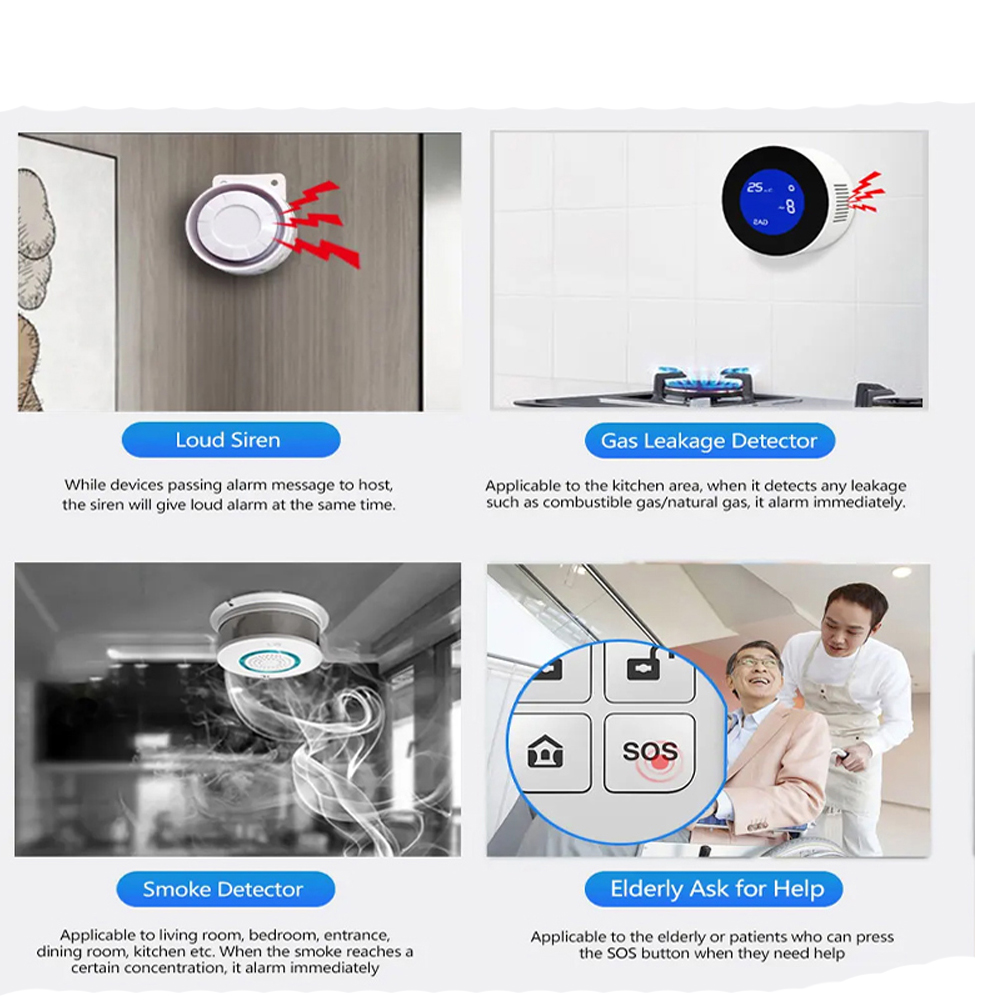 PGST 4G Tuya Smart Home Alarm  - đánh giá và giá Home Security Panel